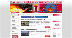 Desktop Screenshot of feuerwehr-huettendorf.at