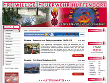 Tablet Screenshot of feuerwehr-huettendorf.at